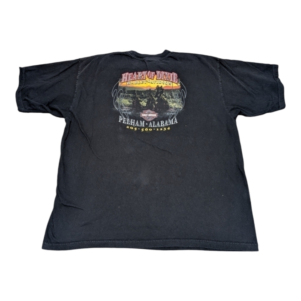 HARLEY-DAVIDSON "Heart of Dixie" Pelham Alabama Black T-Shirt Men's 3XL